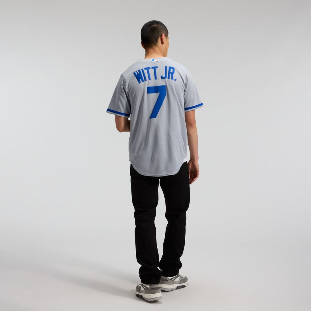 Men's Kansas City Royals Bobby Witt Jr. Nike Gray Road Replica Jersey