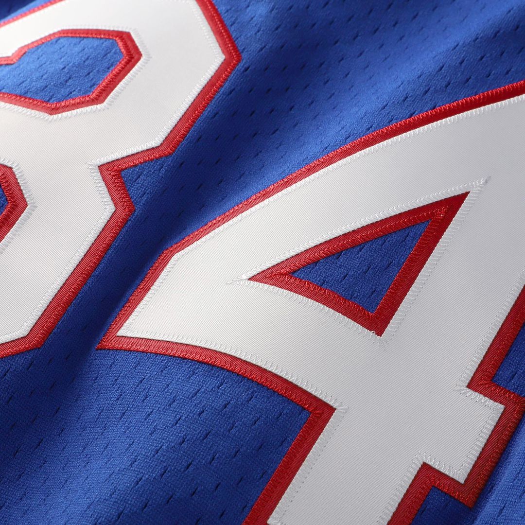 Men's Texas Rangers Nolan Ryan Mitchell & Ness Royal Big & Tall Cooperstown Mesh Batting Practice Jersey