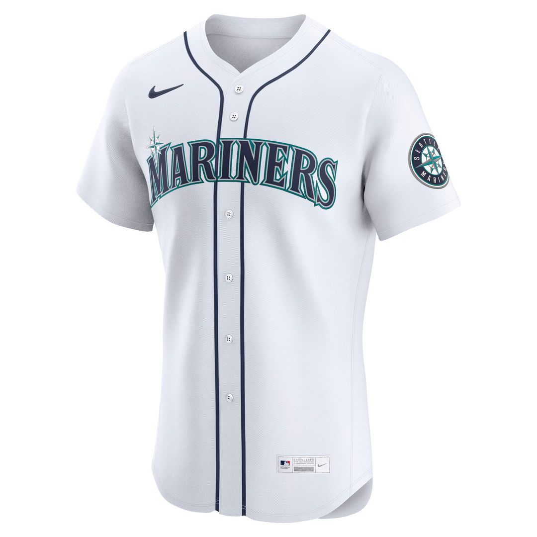 Men's Seattle Mariners Nike White Home Elite Jersey