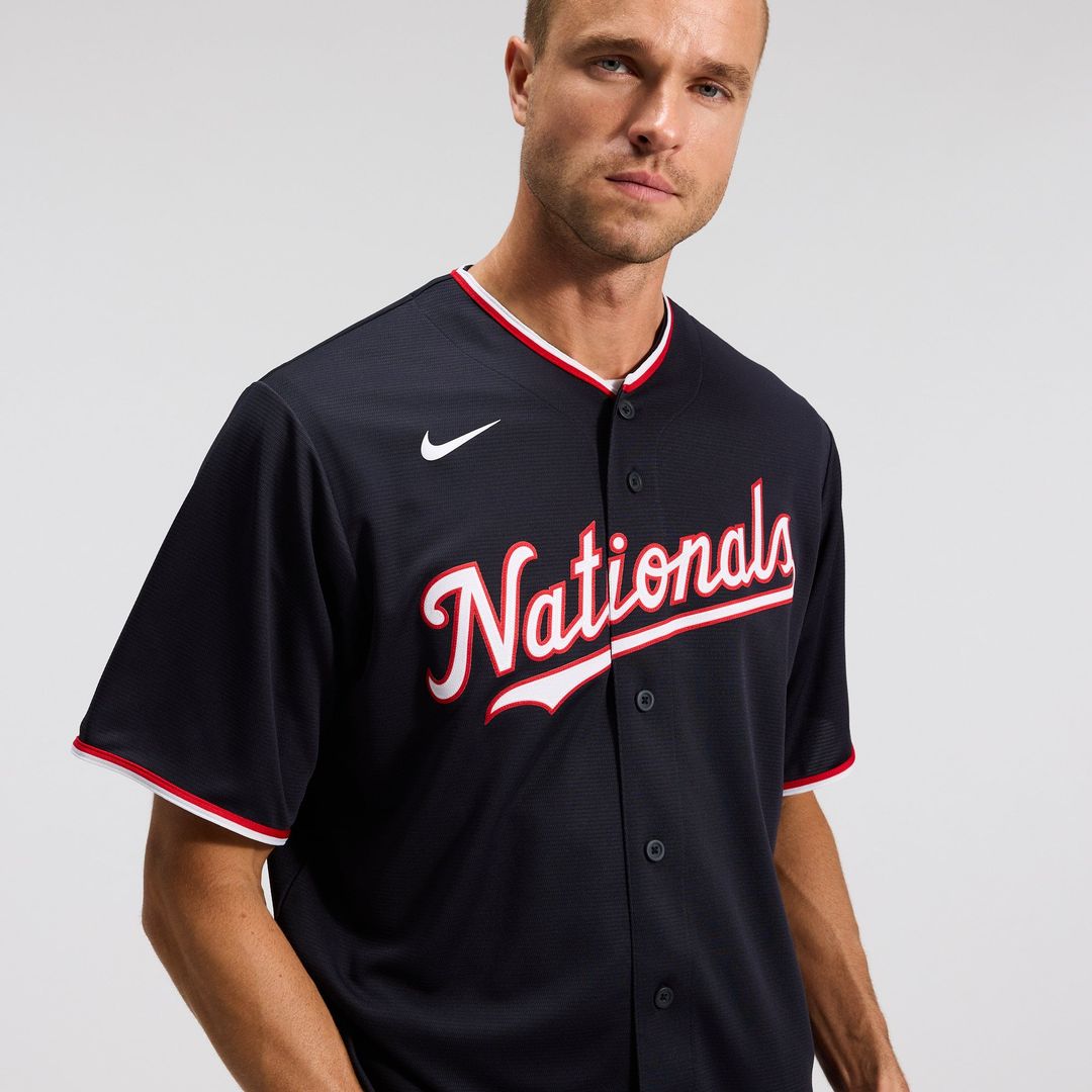 Men's Washington Nationals Dylan Crews Nike Navy Alternate Replica Jersey