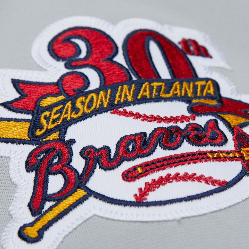 Men's Atlanta Braves Fred McGriff Mitchell & Ness Gray 1995 Throwback Authentic Jersey
