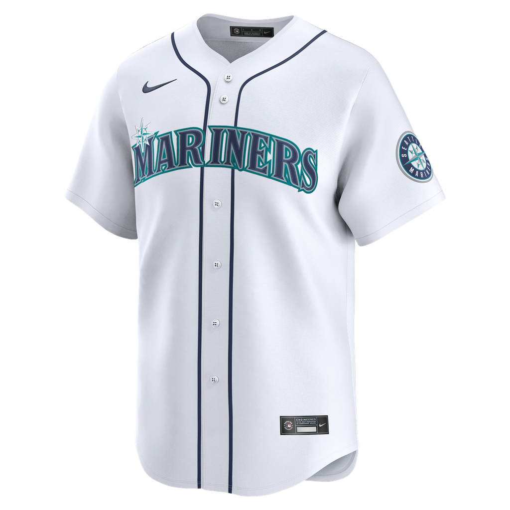 Men's Seattle Mariners Josh Naylor Nike White Home Limited Jersey