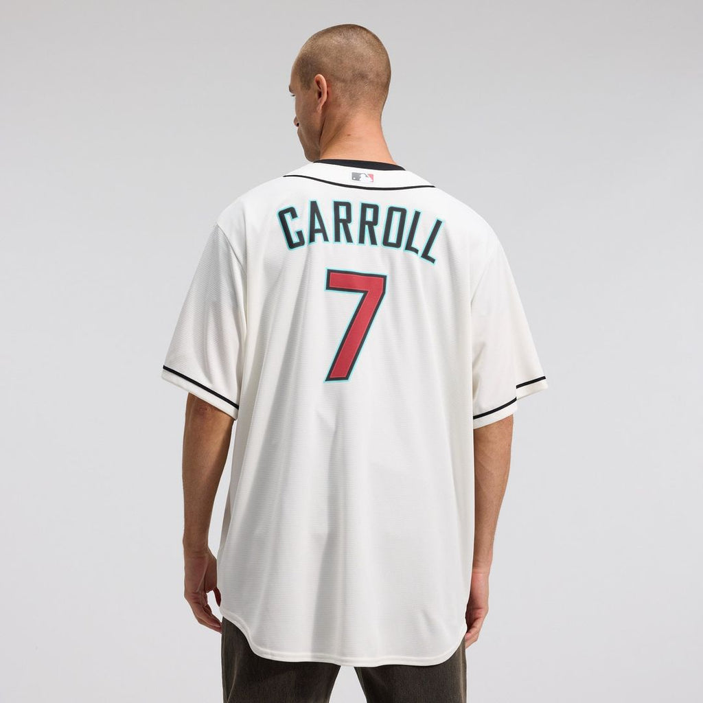 Men's Arizona Diamondbacks Corbin Carroll Nike Cream Home Replica Jersey