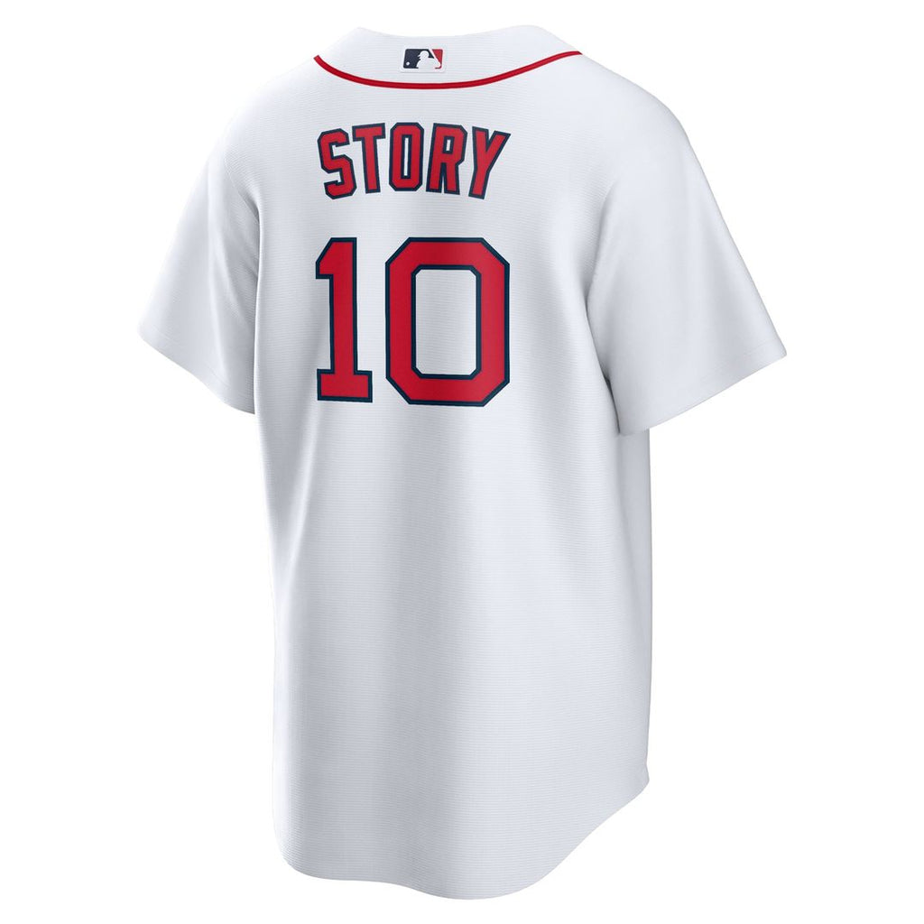 Men's Boston Red Sox Trevor Story Nike White Home Replica Jersey