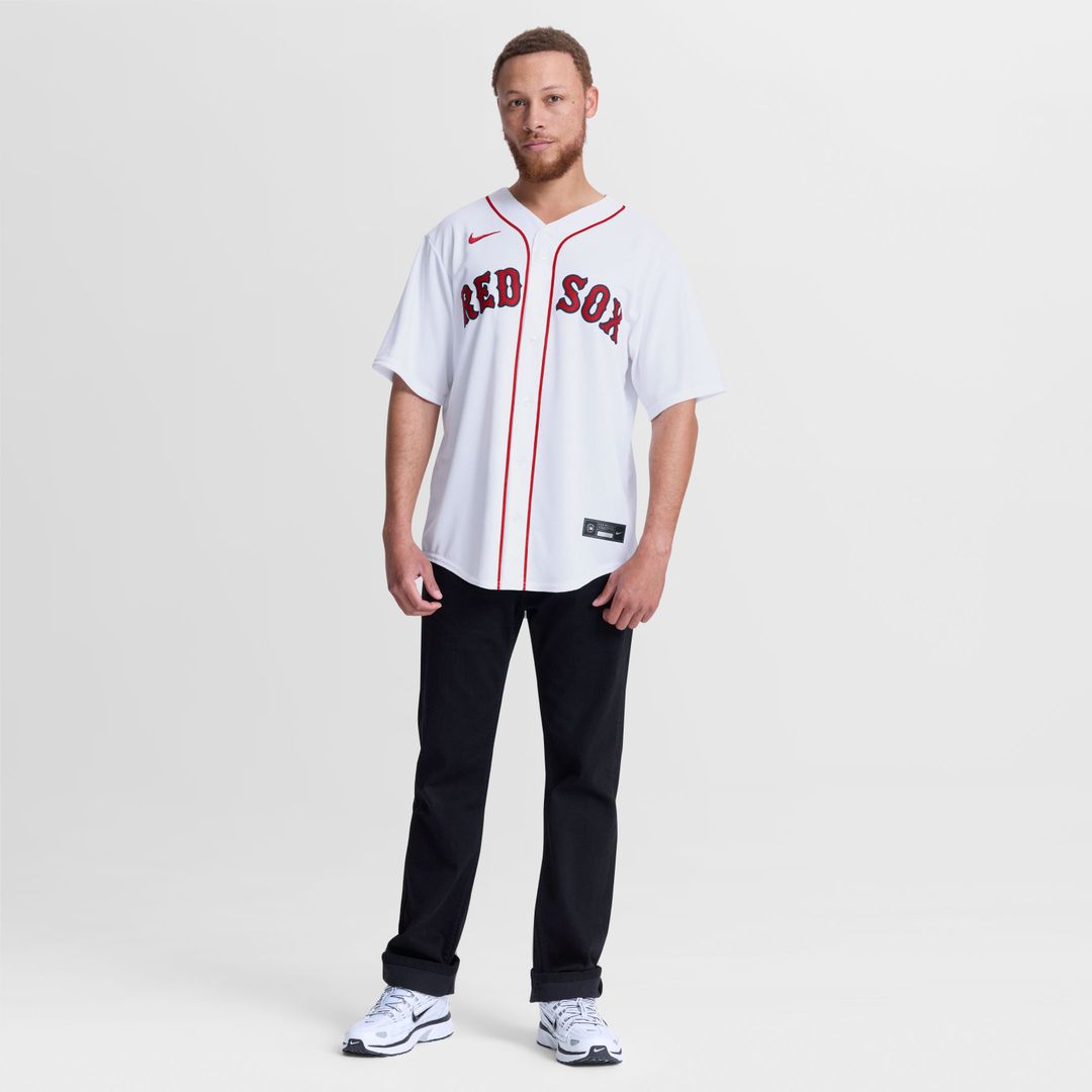 Men's Boston Red Sox Garrett Crochet Nike White Home Replica Jersey
