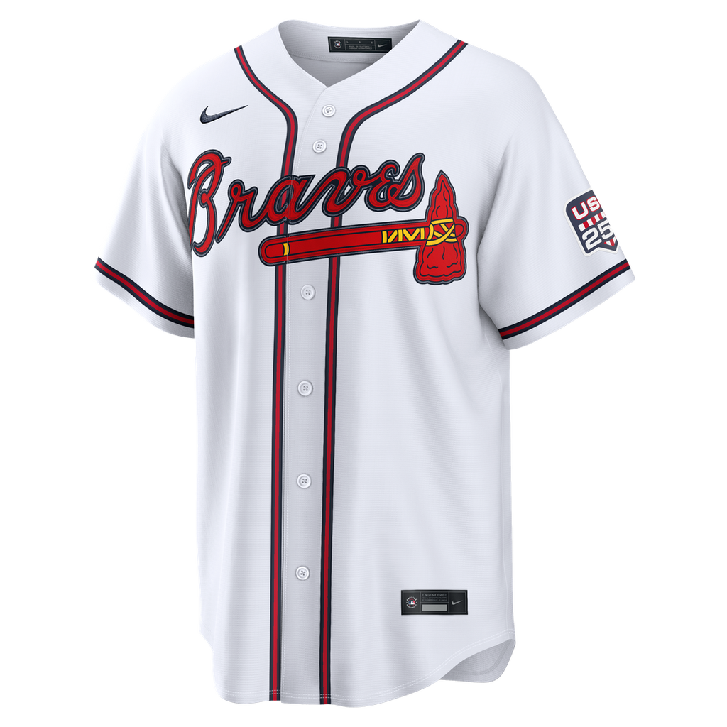 Fourth of July Men's Atlanta Braves Drake Baldwin Nike White USA 250 Stadium Jersey