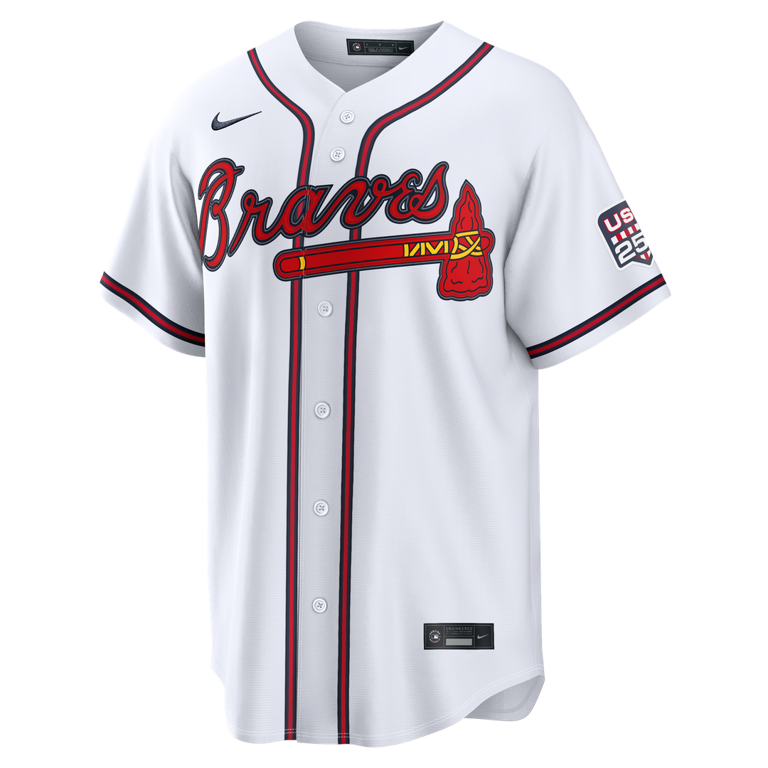 Fourth of July Men's Atlanta Braves Drake Baldwin Nike White USA 250 Stadium Jersey