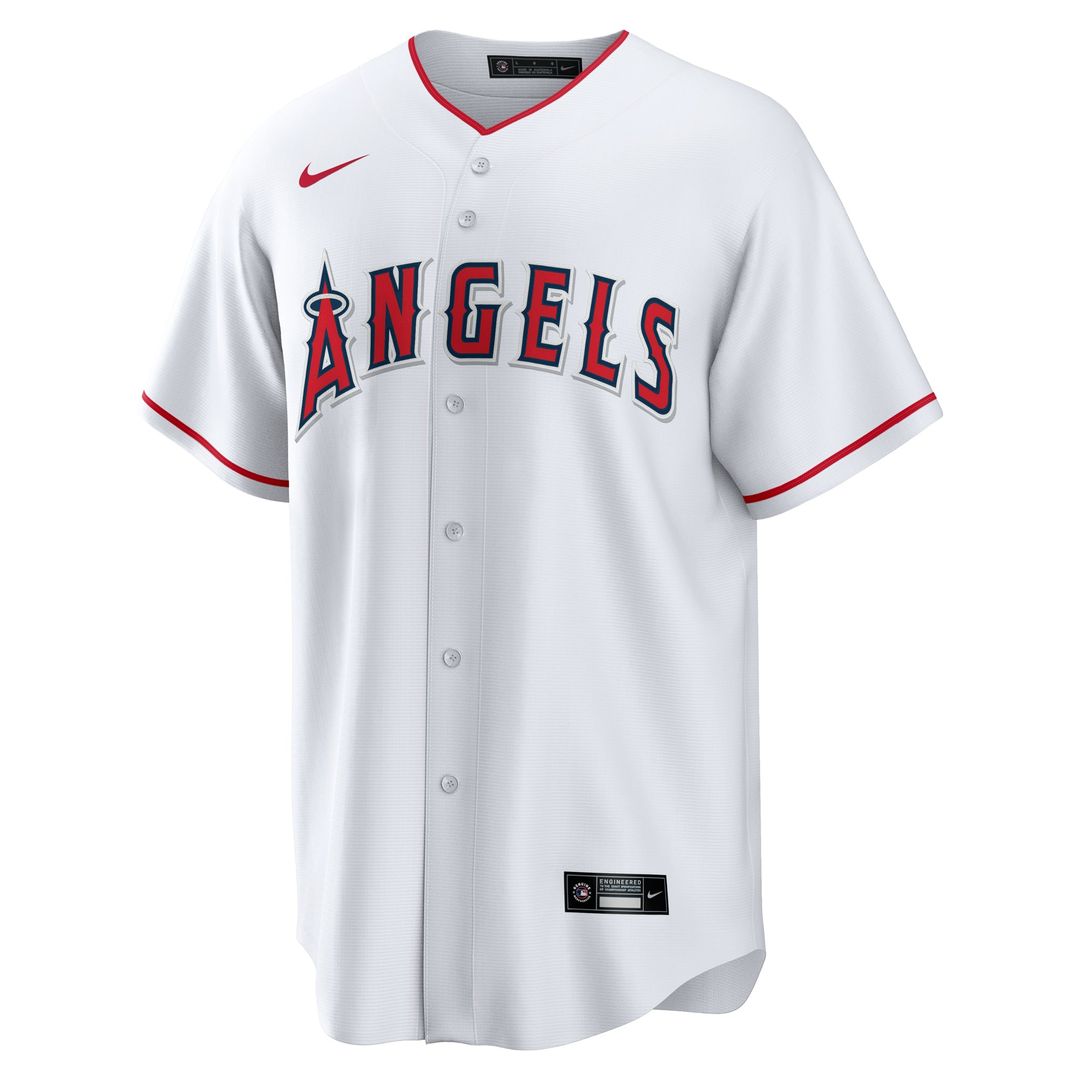 Men's Los Angeles Angels Travis d'Arnaud Nike White Home Replica Jersey