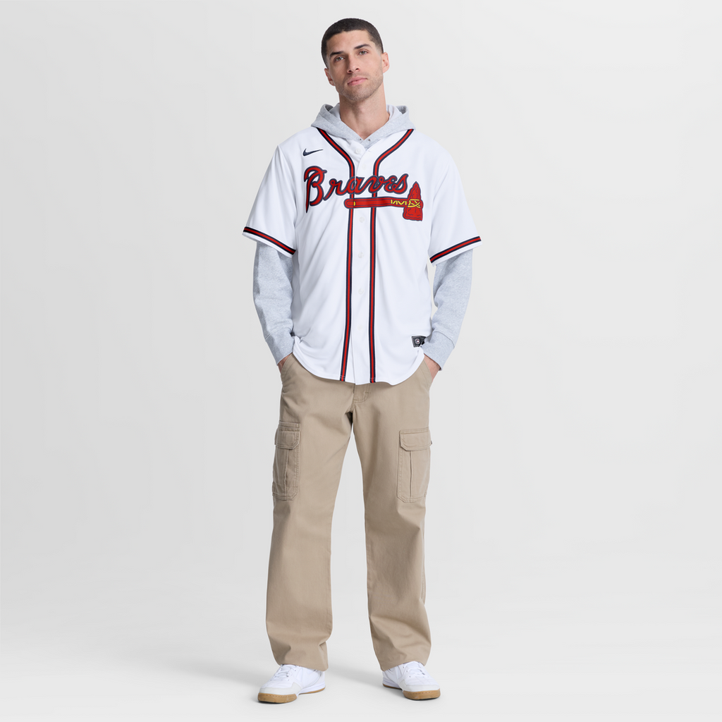 Men's Atlanta Braves Austin Riley Nike White Home Replica Jersey