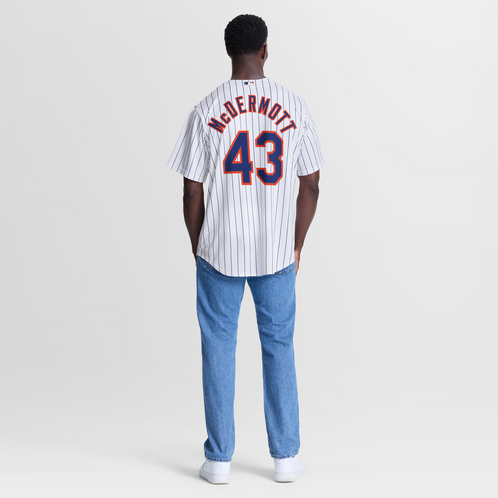 Men's New York Mets Chayce McDermott Nike White Home Replica Jersey