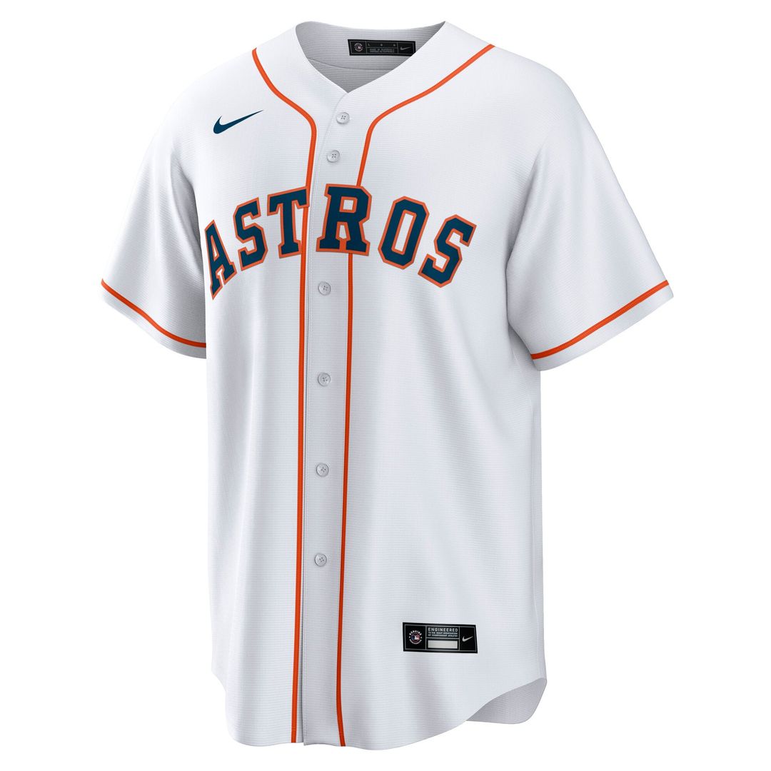 Men's Houston Astros Cam Smith Nike White Home Replica Jersey