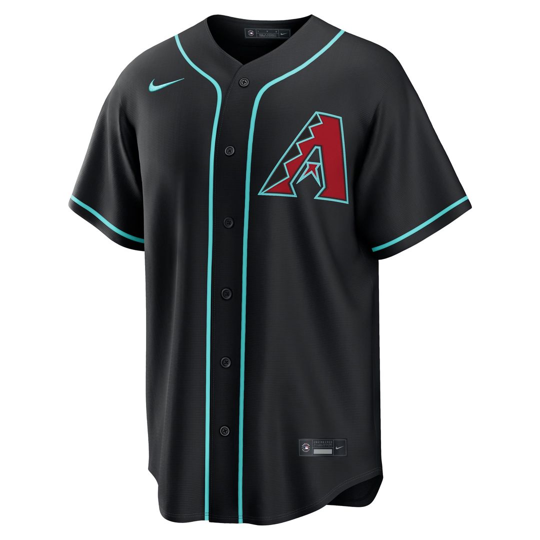 Men's Arizona Diamondbacks Corbin Carroll Nike Black Alternate Replica Jersey