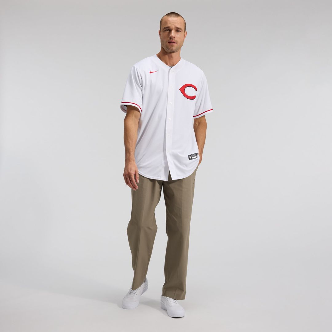Men's  Cincinnati Reds Elly De La Cruz Nike White Alternate 2 Replica Jersey
