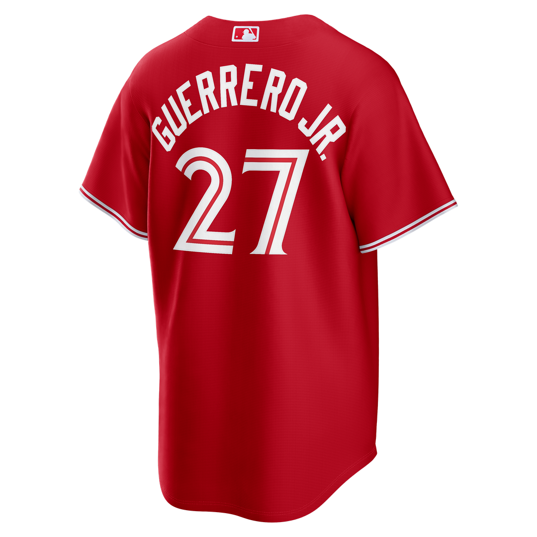 Men's Toronto Blue Jays Vladimir Guerrero Jr. Nike Red Canada Day Replica Jersey