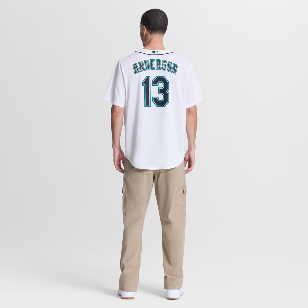 Men's Seattle Mariners Kade Anderson Nike White Home Replica Jersey