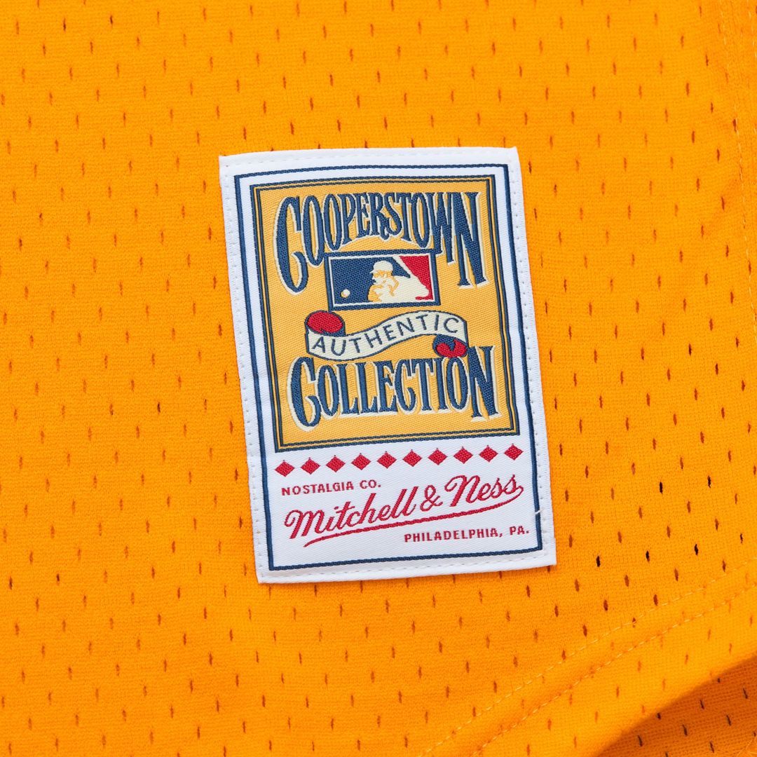 Men's San Diego Padres Tony Gwynn Mitchell & Ness Gold Big & Tall Cooperstown Mesh Batting Practice Jersey