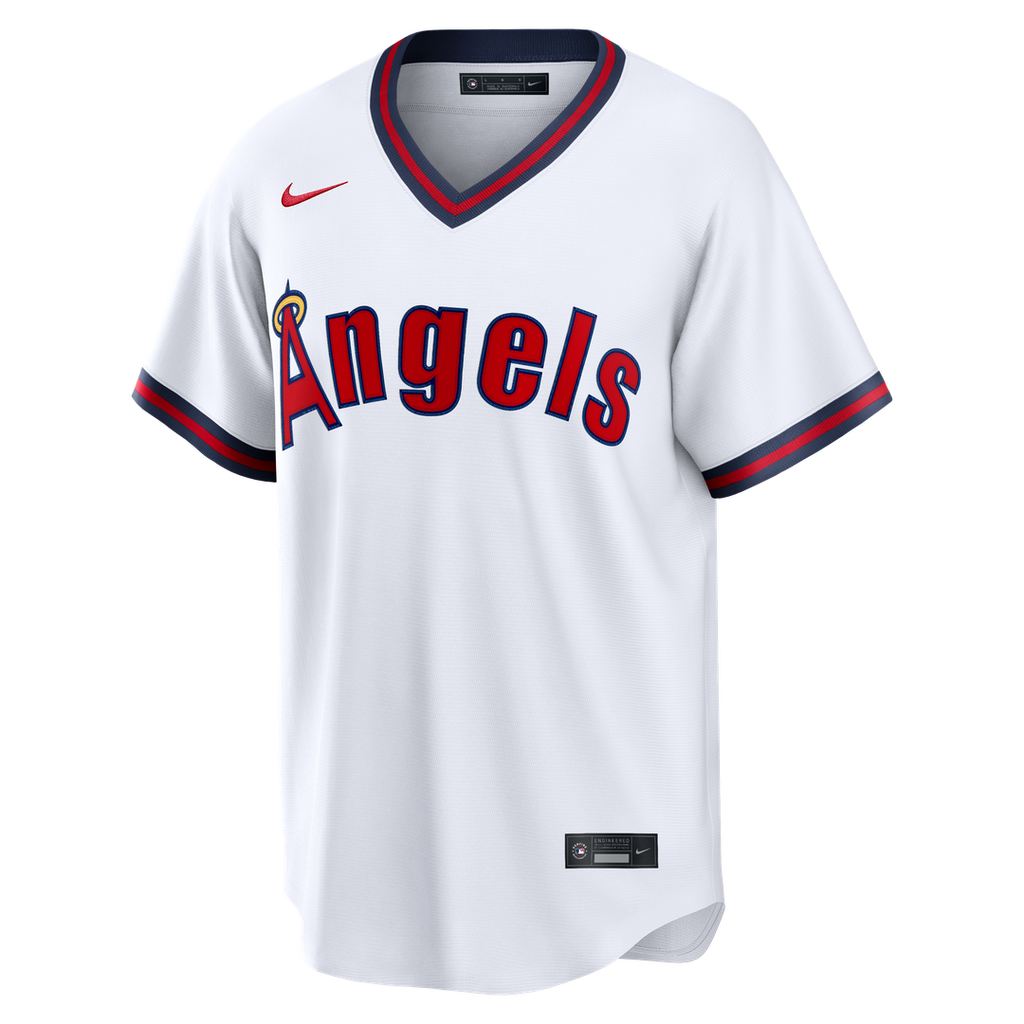 Men's Los Angeles Angels Mike Trout Nike White Alternate Replica Jersey
