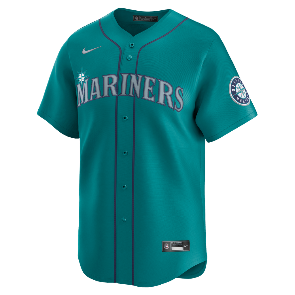 Men's Seattle Mariners Cal Raleigh Nike Teal Alternate Limited Jersey