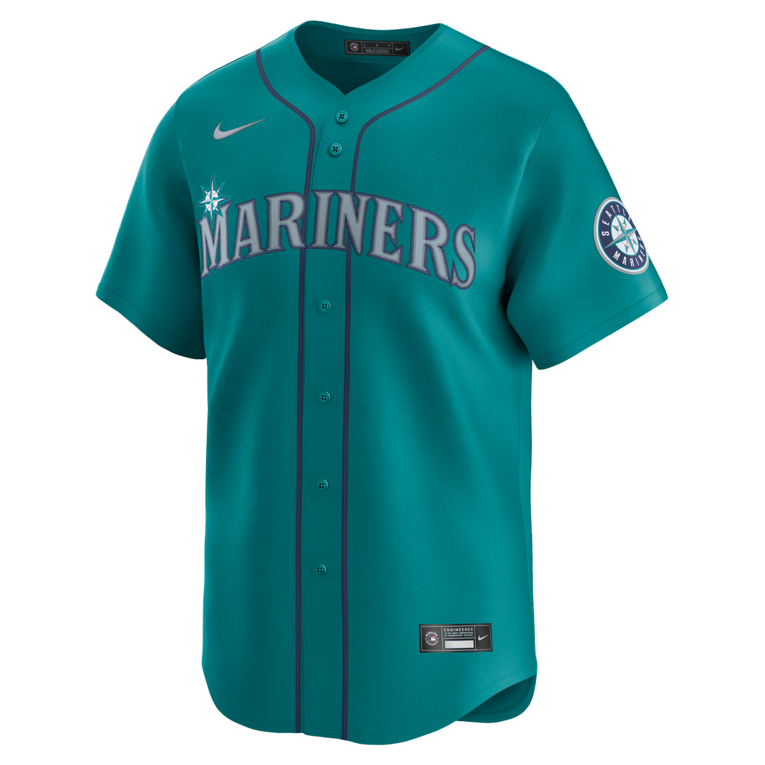 Men's Seattle Mariners Cal Raleigh Nike Teal Alternate Limited Jersey