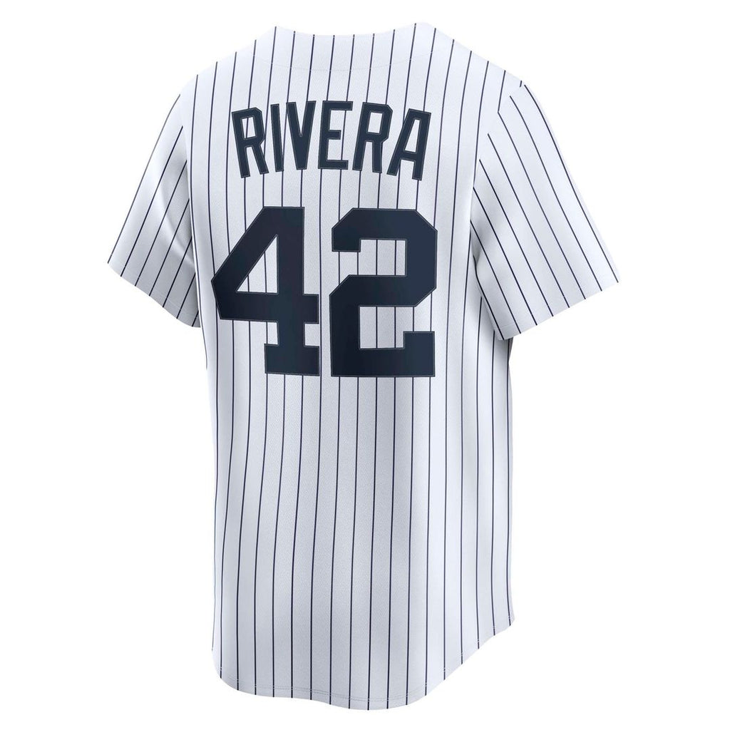 Men's New York Yankees Mariano Rivera Nike White Throwback Cooperstown Collection Limited Jersey