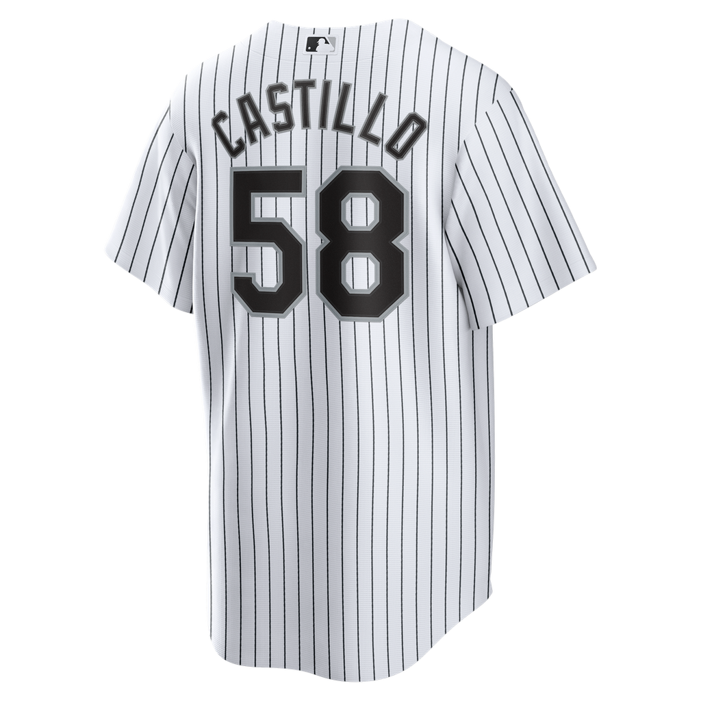 Men's Chicago White Sox Luis Castillo Nike White Home Replica Jersey