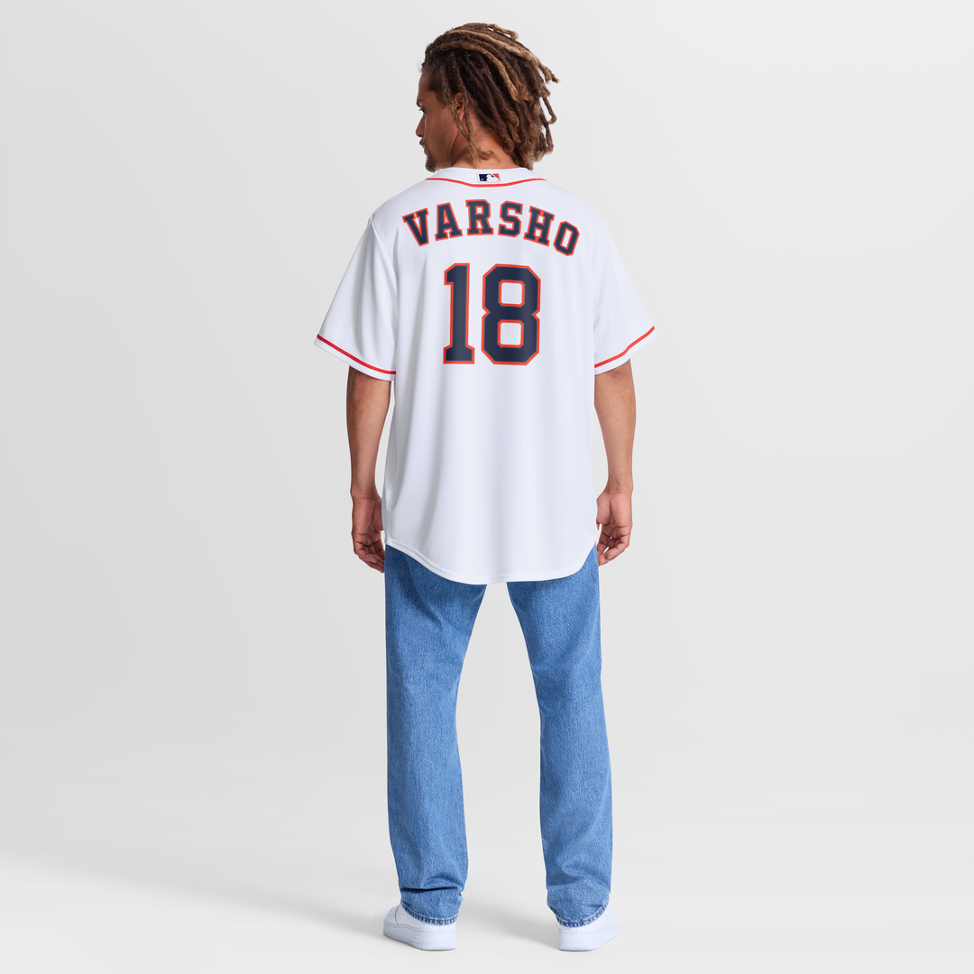 Men's Houston Astros Daulton Varsho Nike White Home Replica Jersey