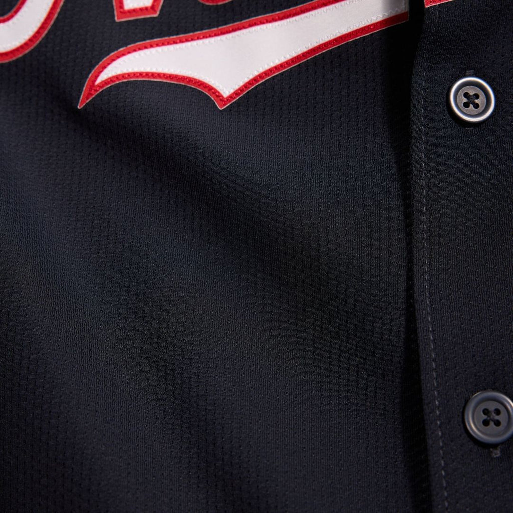Men's Washington Nationals James Wood Nike Navy Alternate Limited Player Jersey