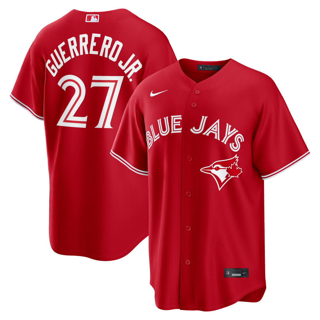 Men's Toronto Blue Jays Vladimir Guerrero Jr. Nike Red Canada Day Replica Jersey