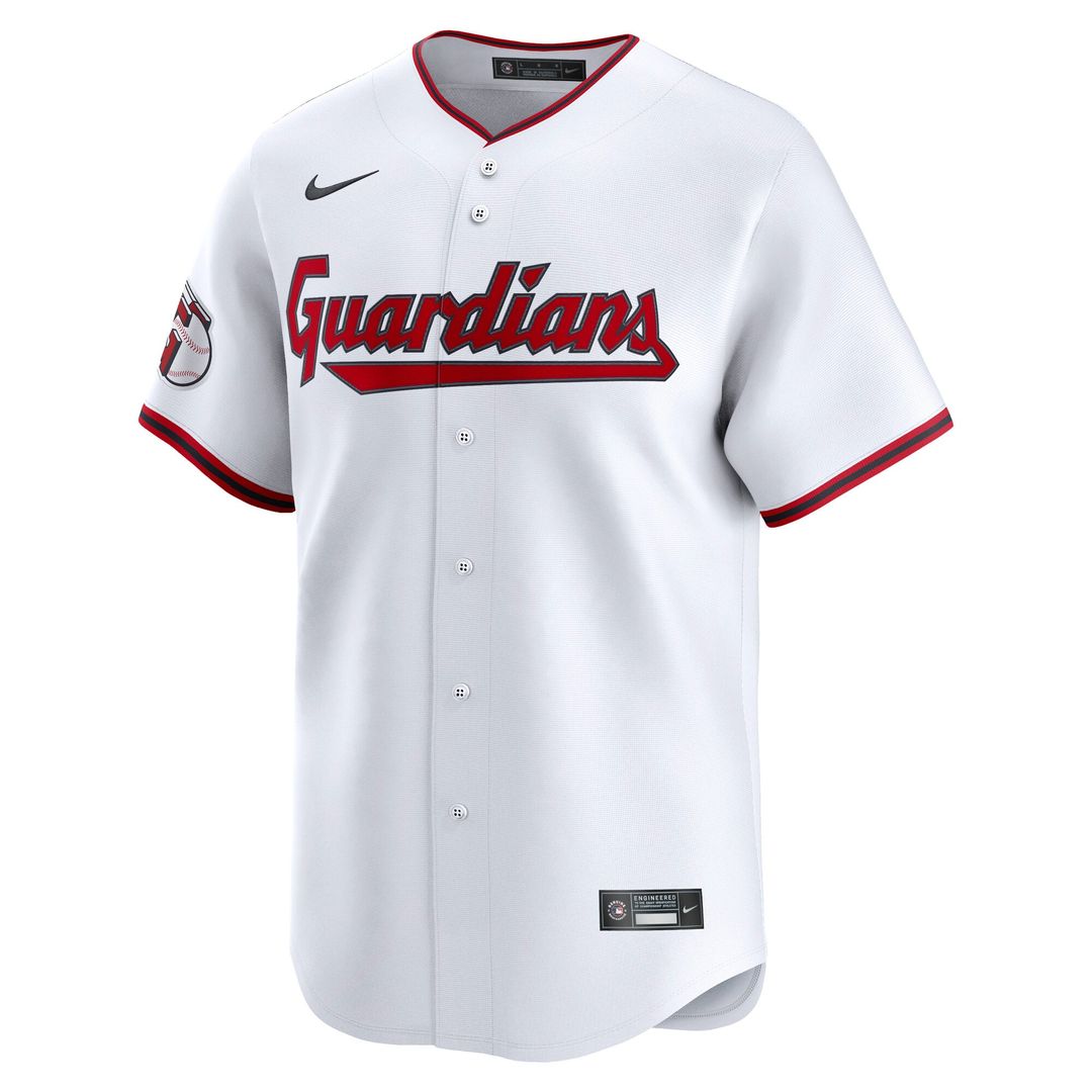 Men's Cleveland Guardians Steven Kwan Nike White Home Limited Player Jersey