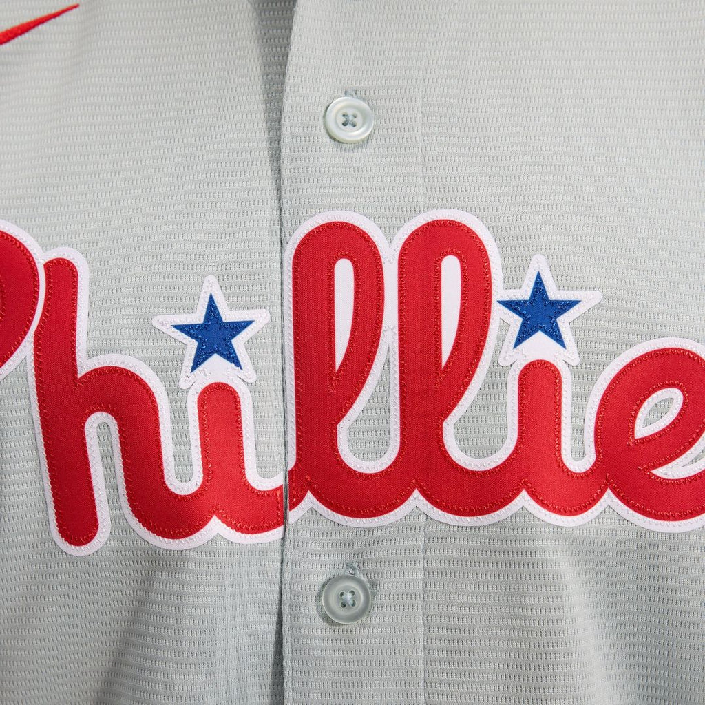 Men's Philadelphia Phillies Bryce Harper Nike Gray Road Replica Jersey