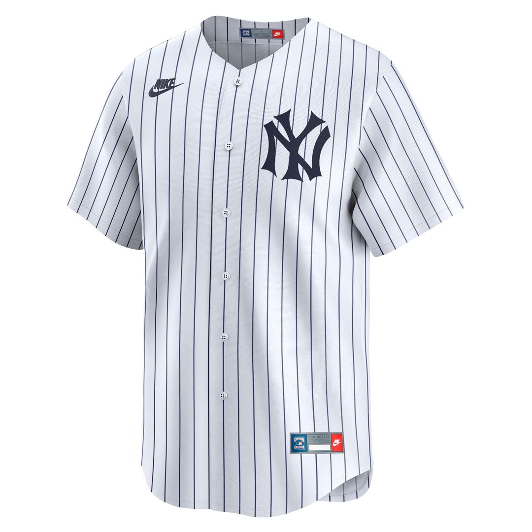 Men's New York Yankees Mariano Rivera Nike White Throwback Cooperstown Collection Limited Jersey