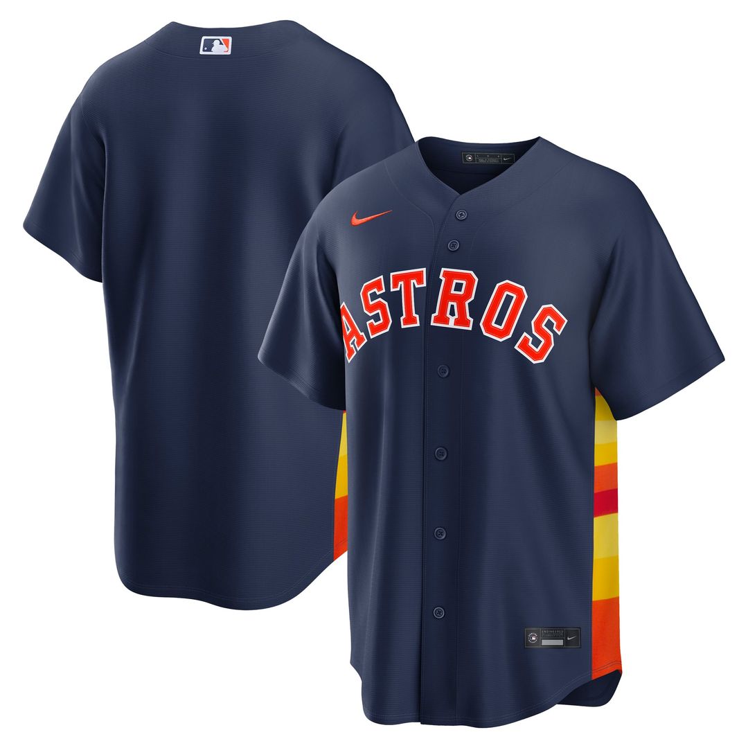 Men's Houston Astros  Nike Navy Alternate Replica Jersey