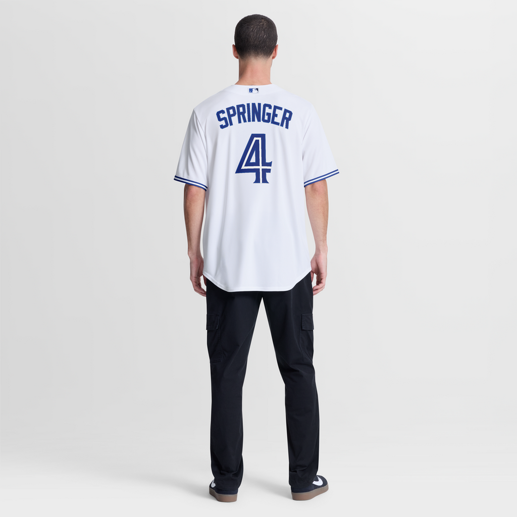 Men's Toronto Blue Jays George Springer Nike White Home Replica Jersey