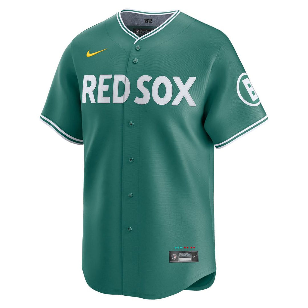 Men's Boston Red Sox  Nike Green City Connect Limited Jersey