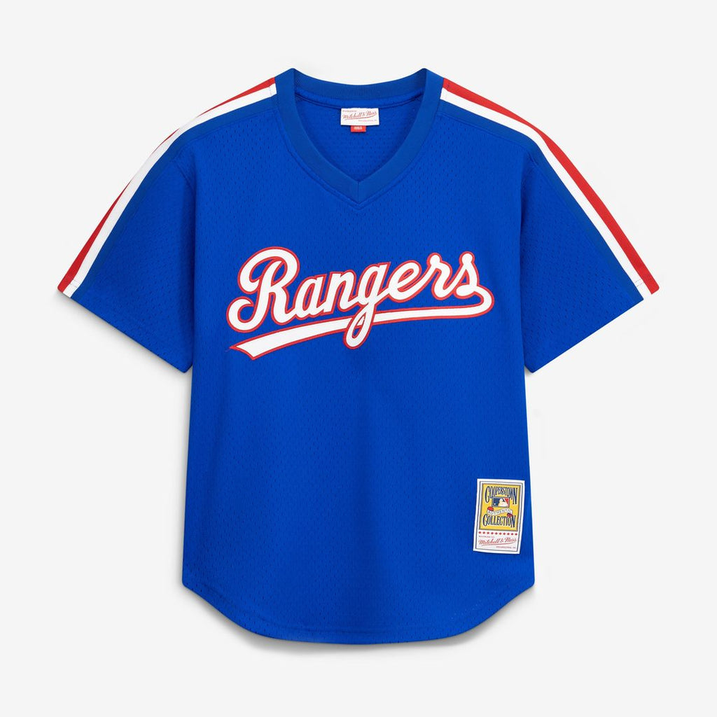 Men's Texas Rangers Nolan Ryan Mitchell & Ness Royal Authentic Batting Practice Jersey