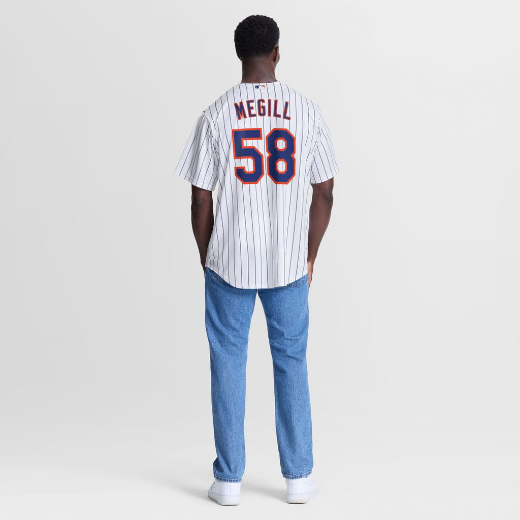 Men's New York Mets Tylor Megill Nike White Home Replica Jersey