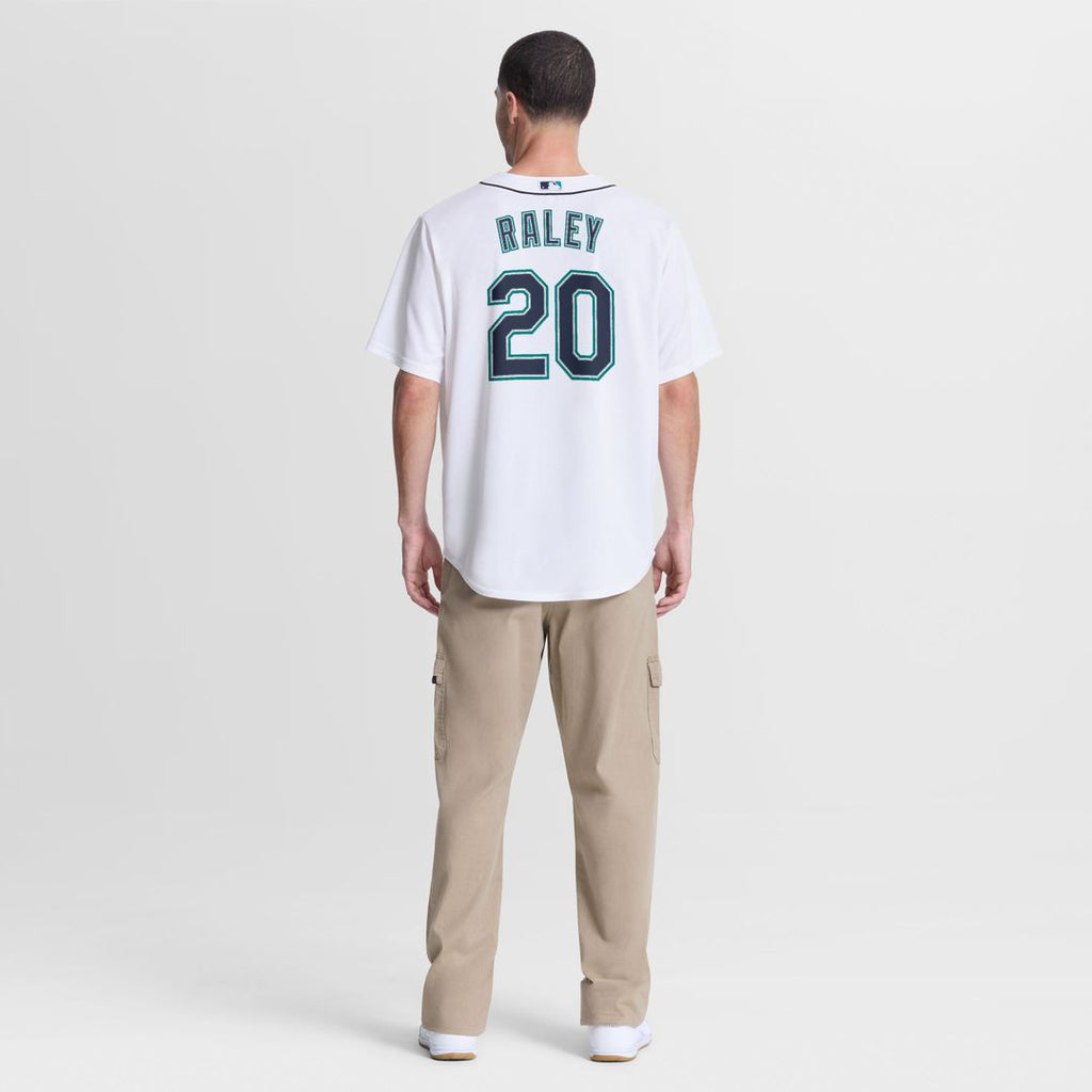 Men's Seattle Mariners Luke Raley Nike White Home Replica Jersey
