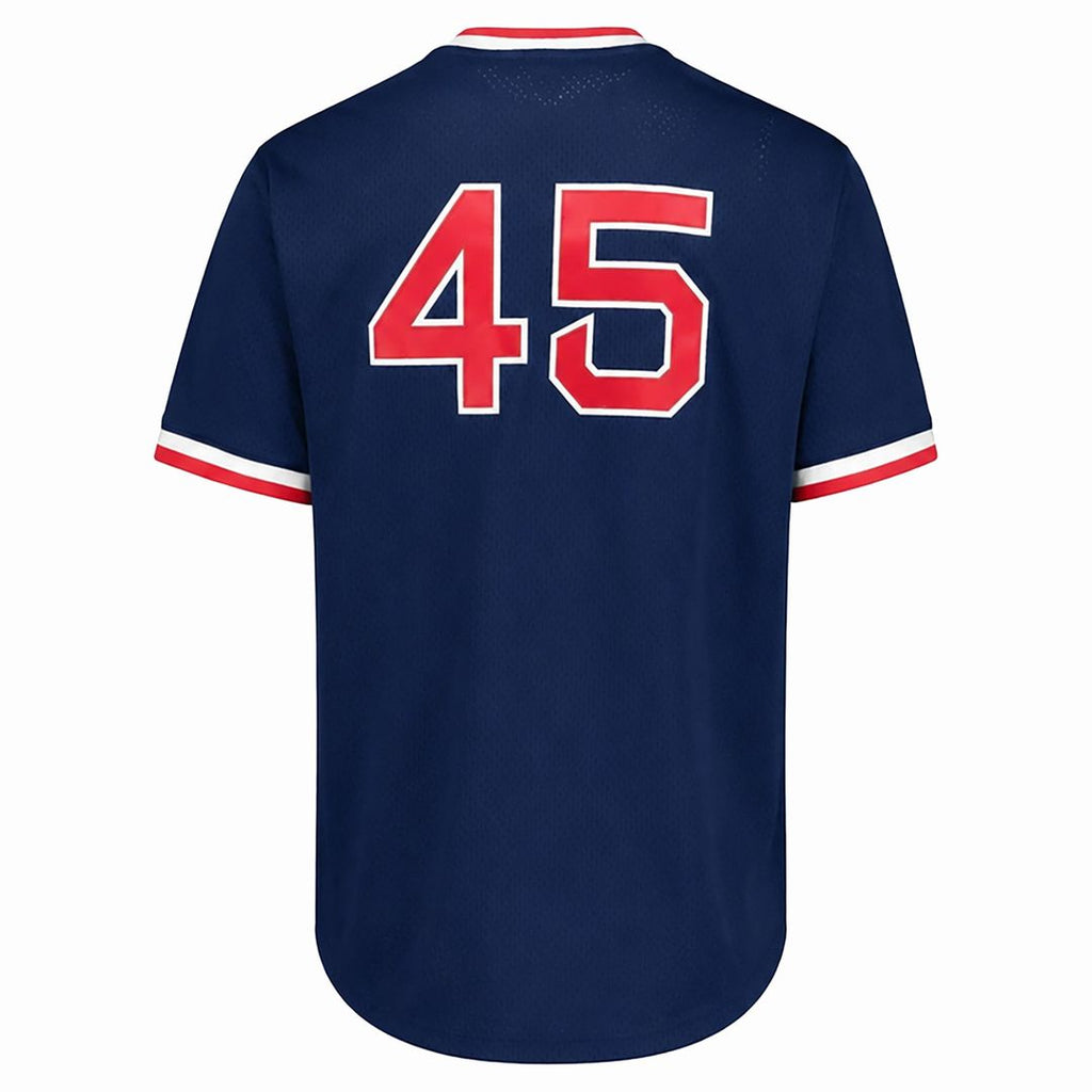 Men's Boston Red Sox Pedro Martinez Mitchell & Ness Navy Big & Tall Cooperstown Mesh Batting Practice Jersey