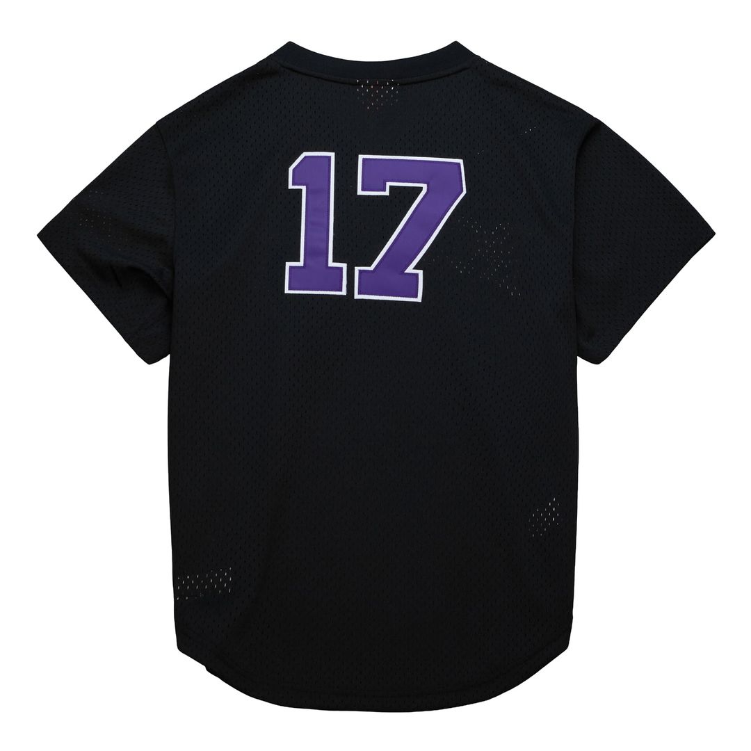Men's Colorado Rockies Todd Helton Mitchell & Ness Black Authentic Batting Practice Jersey