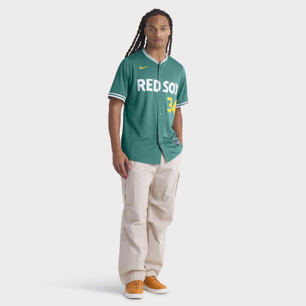 Men's Boston Red Sox David Ortiz Nike Green 2025 City Connect Limited Retired Player Jersey