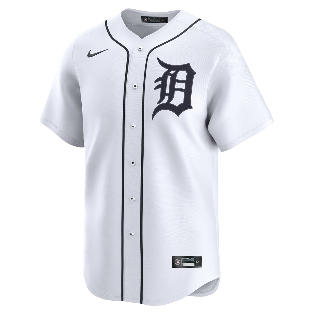 Men's Detroit Tigers Riley Greene Nike White Home Limited Player Jersey