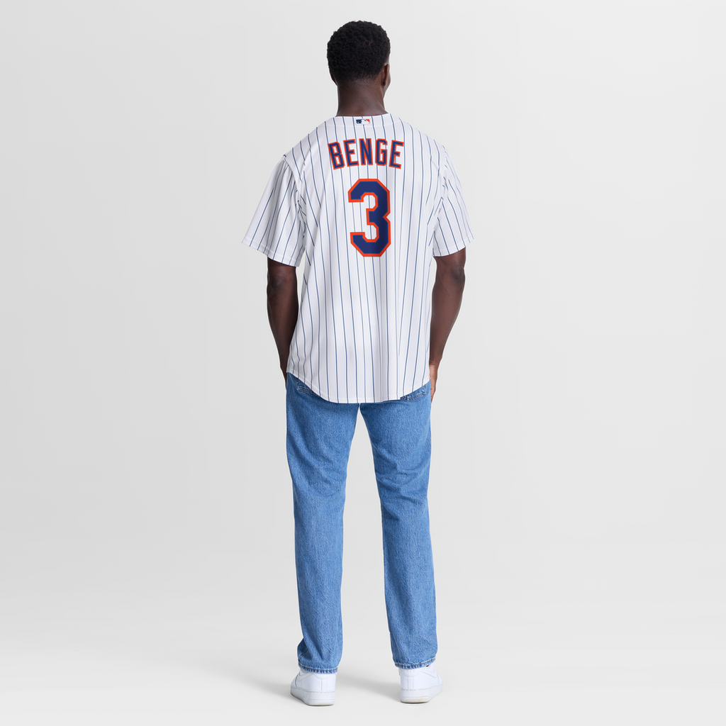Men's New York Mets Carson Benge Nike White Home Replica Jersey