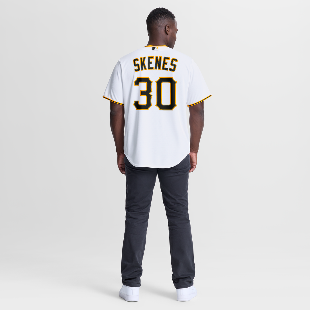 Men's Pittsburgh Pirates Paul Skenes Nike White Home Replica Jersey