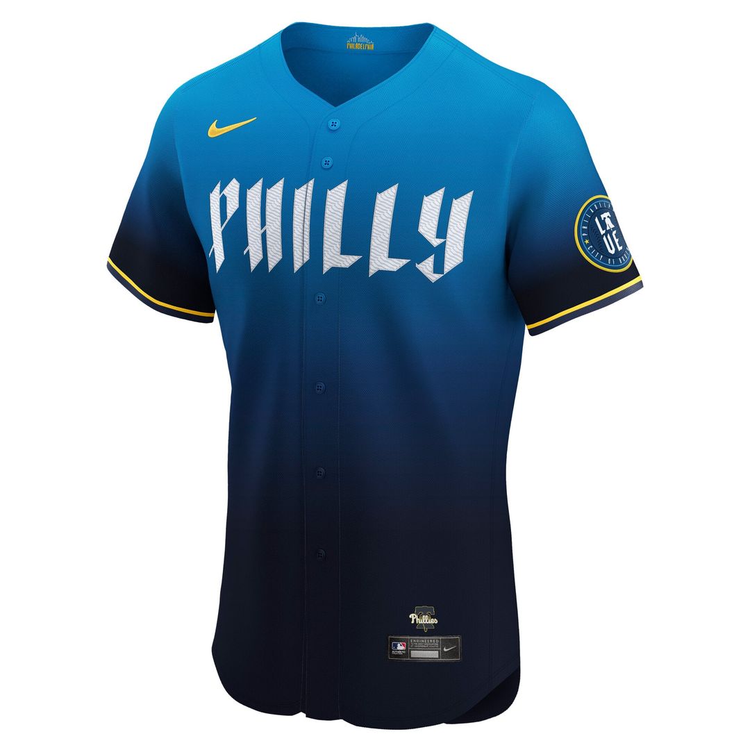 Men's Philadelphia Phillies Trea Turner Nike Navy City Connect Elite Jersey