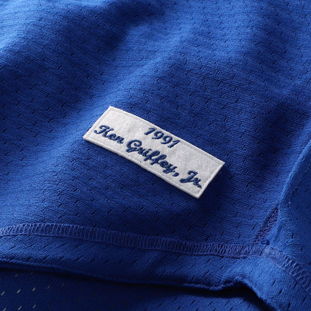 Men's Seattle Mariners Ken Griffey Jr. Mitchell & Ness Royal Big & Tall Cooperstown Collection Mesh Batting Practice Jersey
