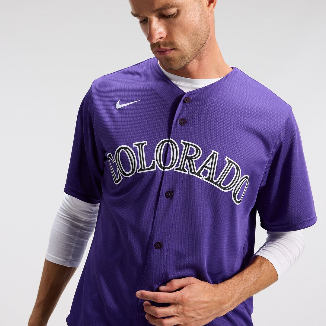 Men's Colorado Rockies Nike Purple Alternate Replica Team Jersey