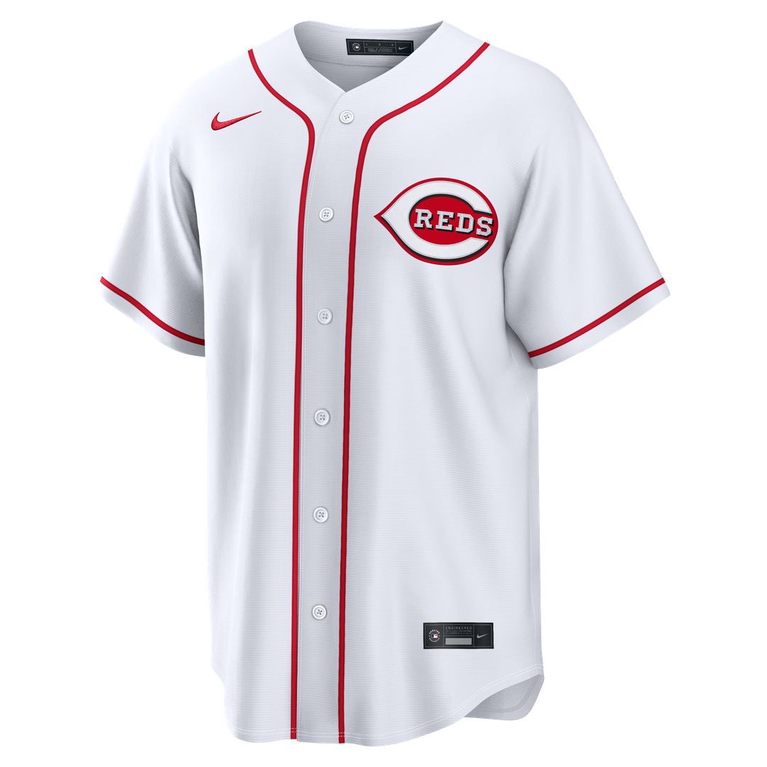 Men's Cincinnati Reds Elly De La Cruz Nike White Home Replica Jersey