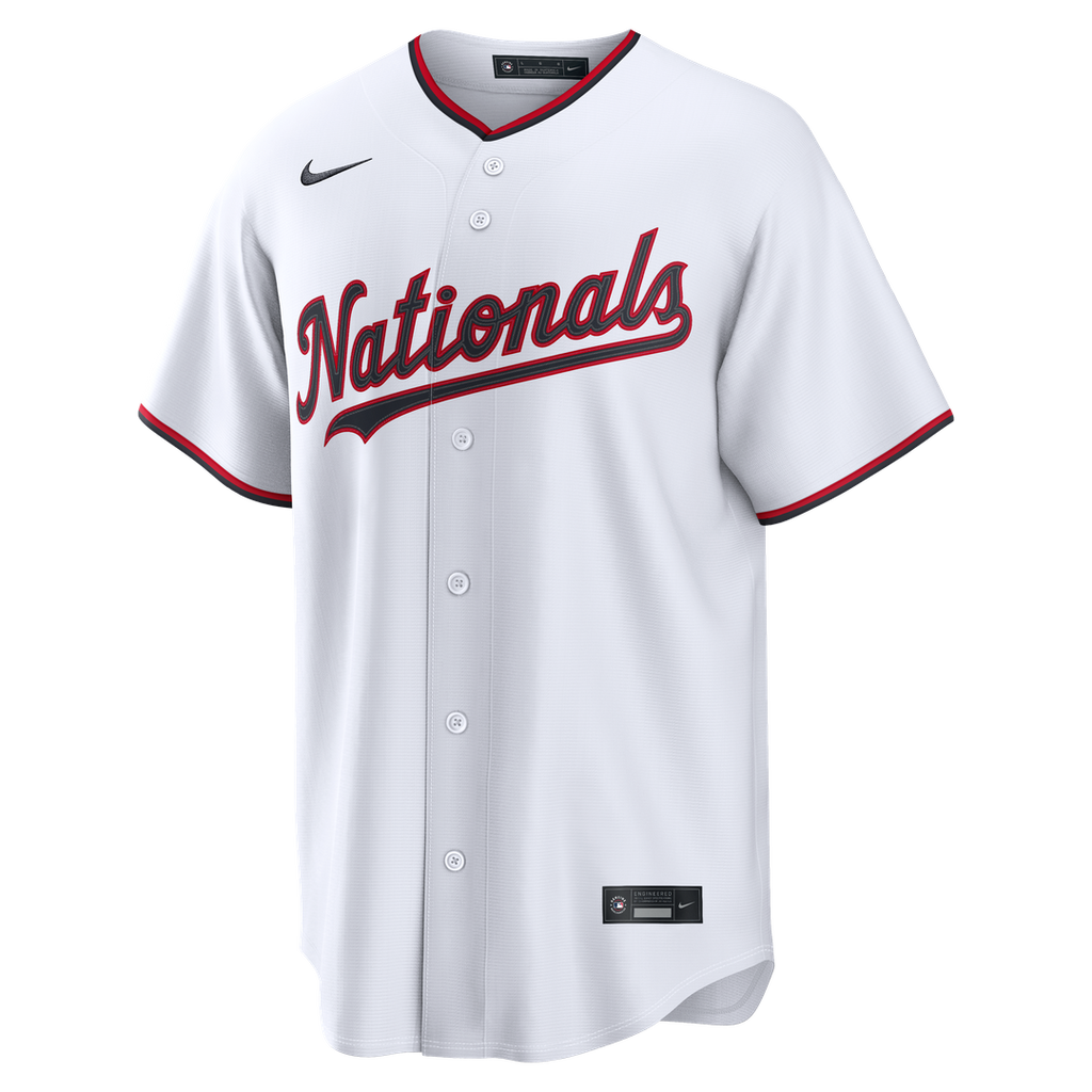 Men's Washington Nationals Dylan Crews Nike White Home Replica Jersey