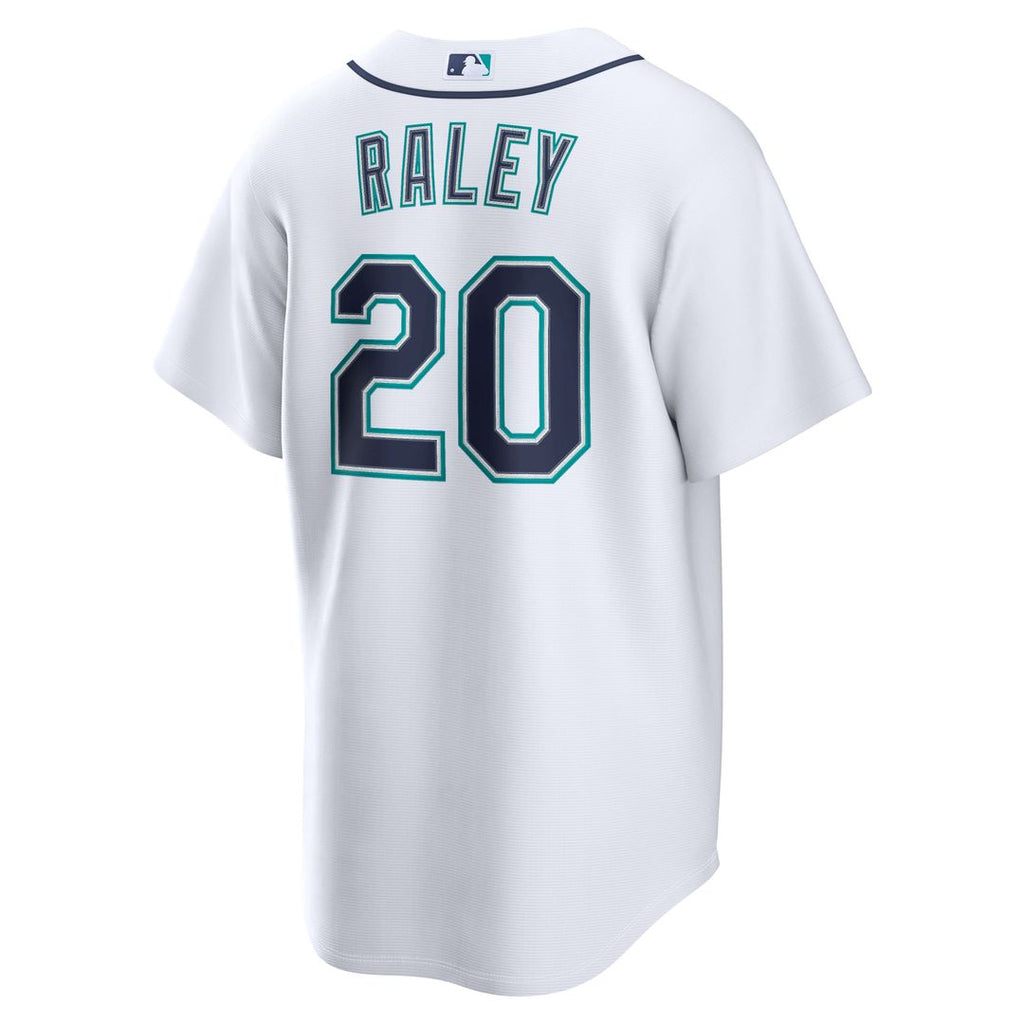 Men's Seattle Mariners Luke Raley Nike White Home Replica Jersey