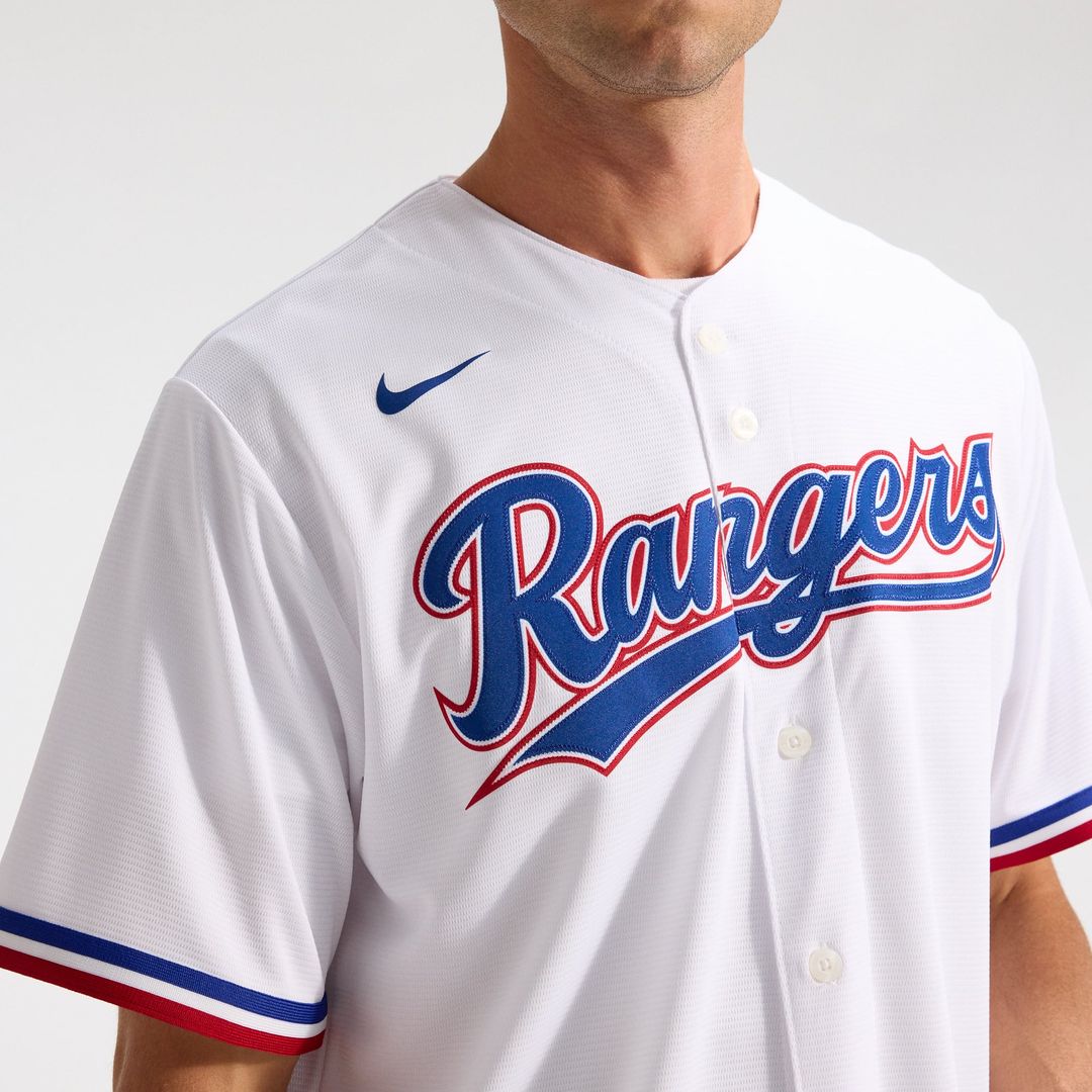 Men's Texas Rangers Nike White Home Replica Team Jersey